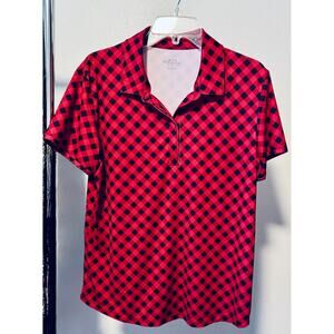 Lady Pin Seeker Golf Shirt Polo size XL Pickleball Tennis Short Sleeve Top.